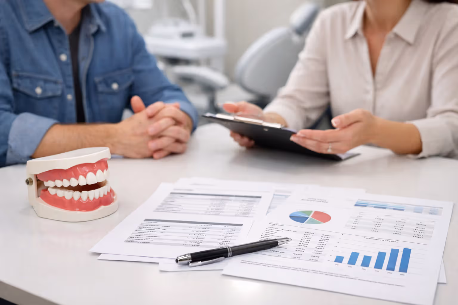 Dental cost comparison with treatment estimates and insurance discussion